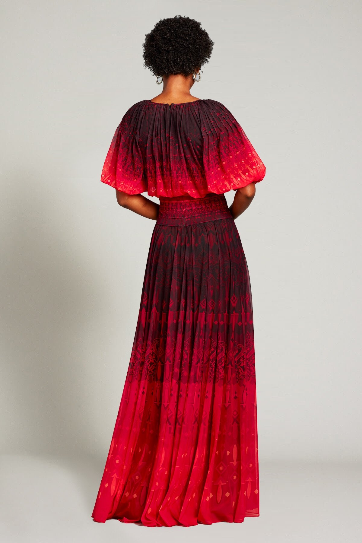 Nehir Ombré Blouson Gown